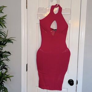 Hera collection knitted tight fitting peep holes dress NWT S